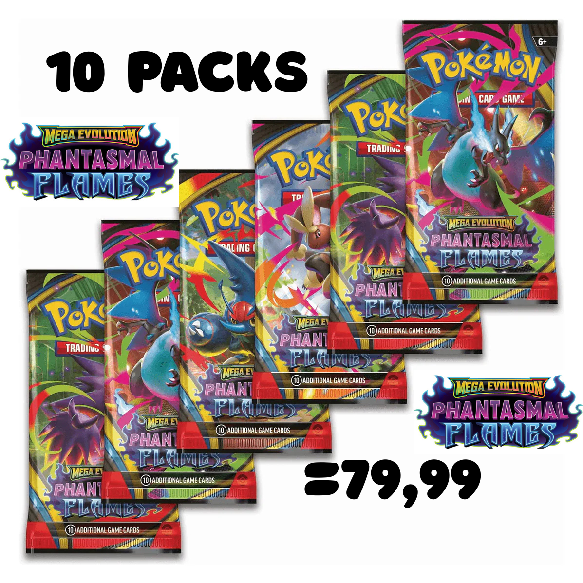 10 PACKS! PHANTASMAL FLAMES