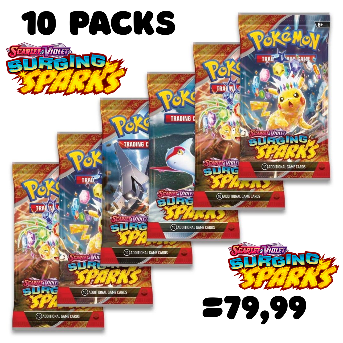 10 PACKS! SURGING SPARKS