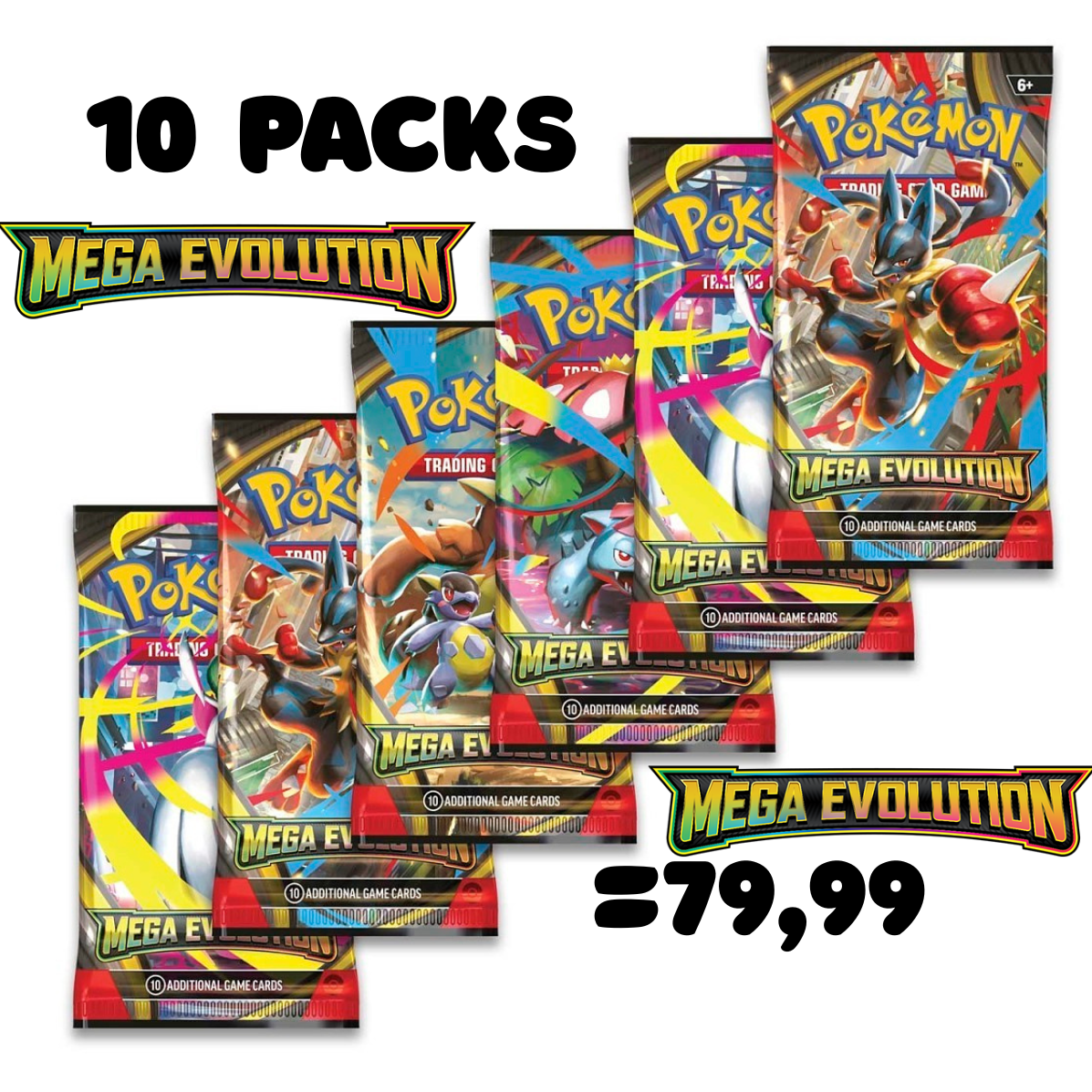 10 PACKS! MEGA EVOLUTION